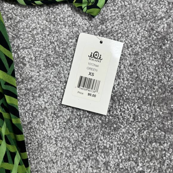 Ioi Iolani Hawaiian Polo Shirt Mens Extra Small Palm Stretch Made in Hawaii - Picture 4 of 10